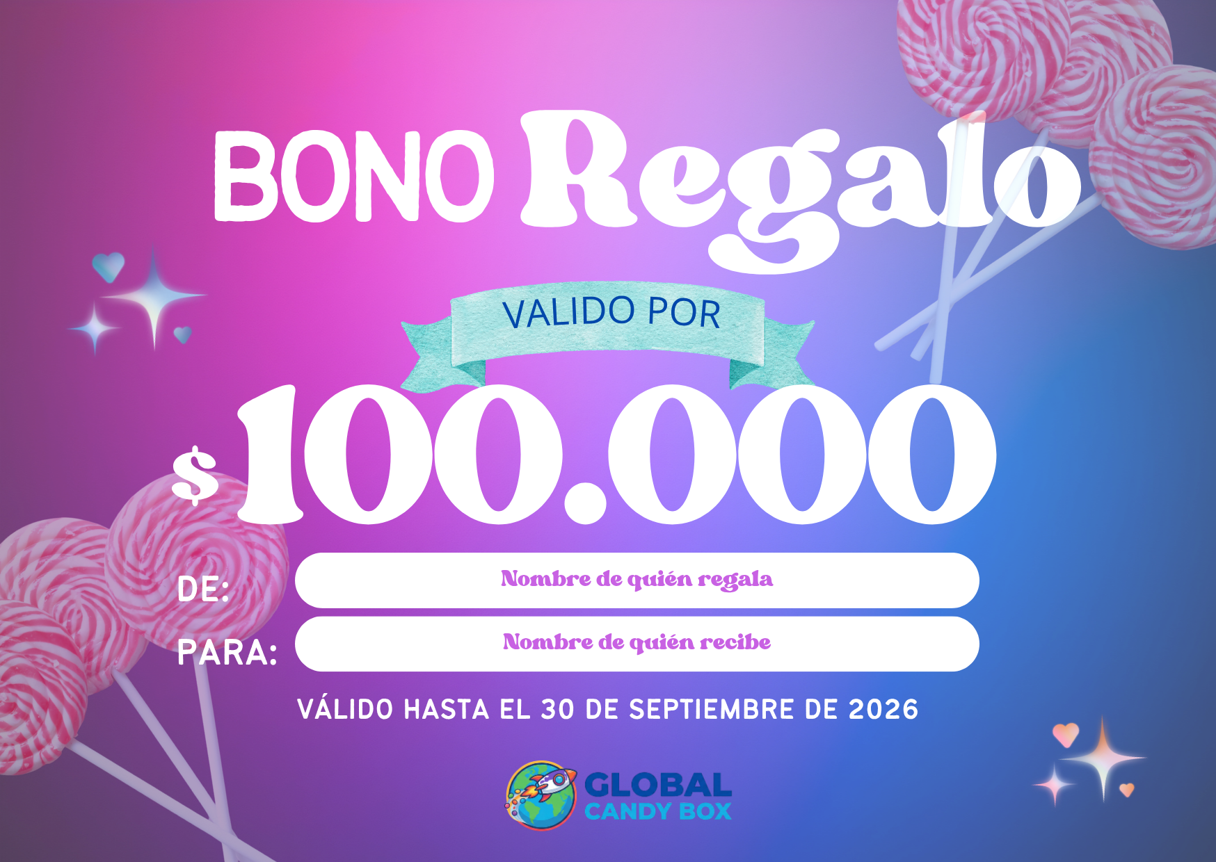 TARJETA DE REGALO 🎁
