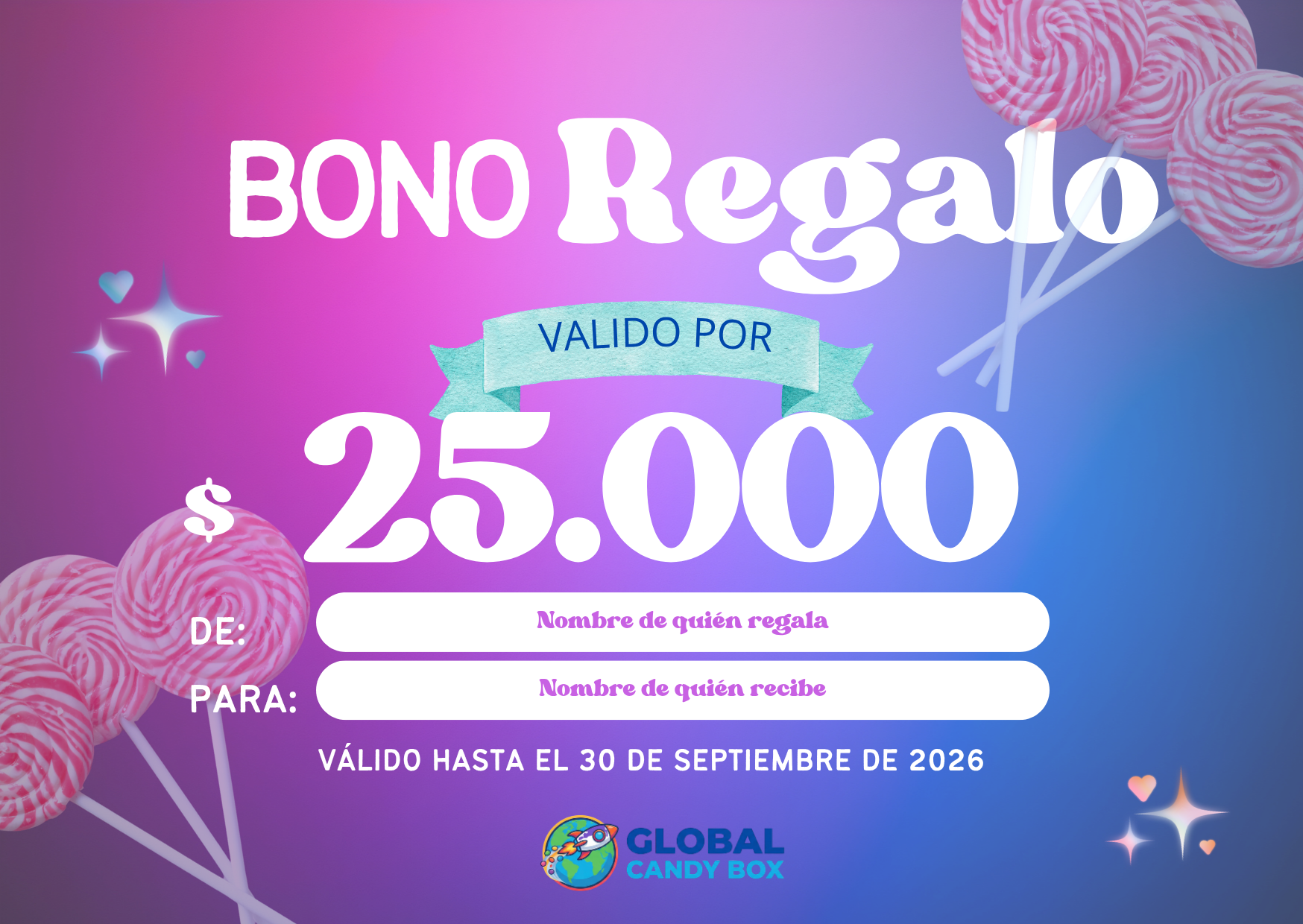TARJETA DE REGALO 🎁