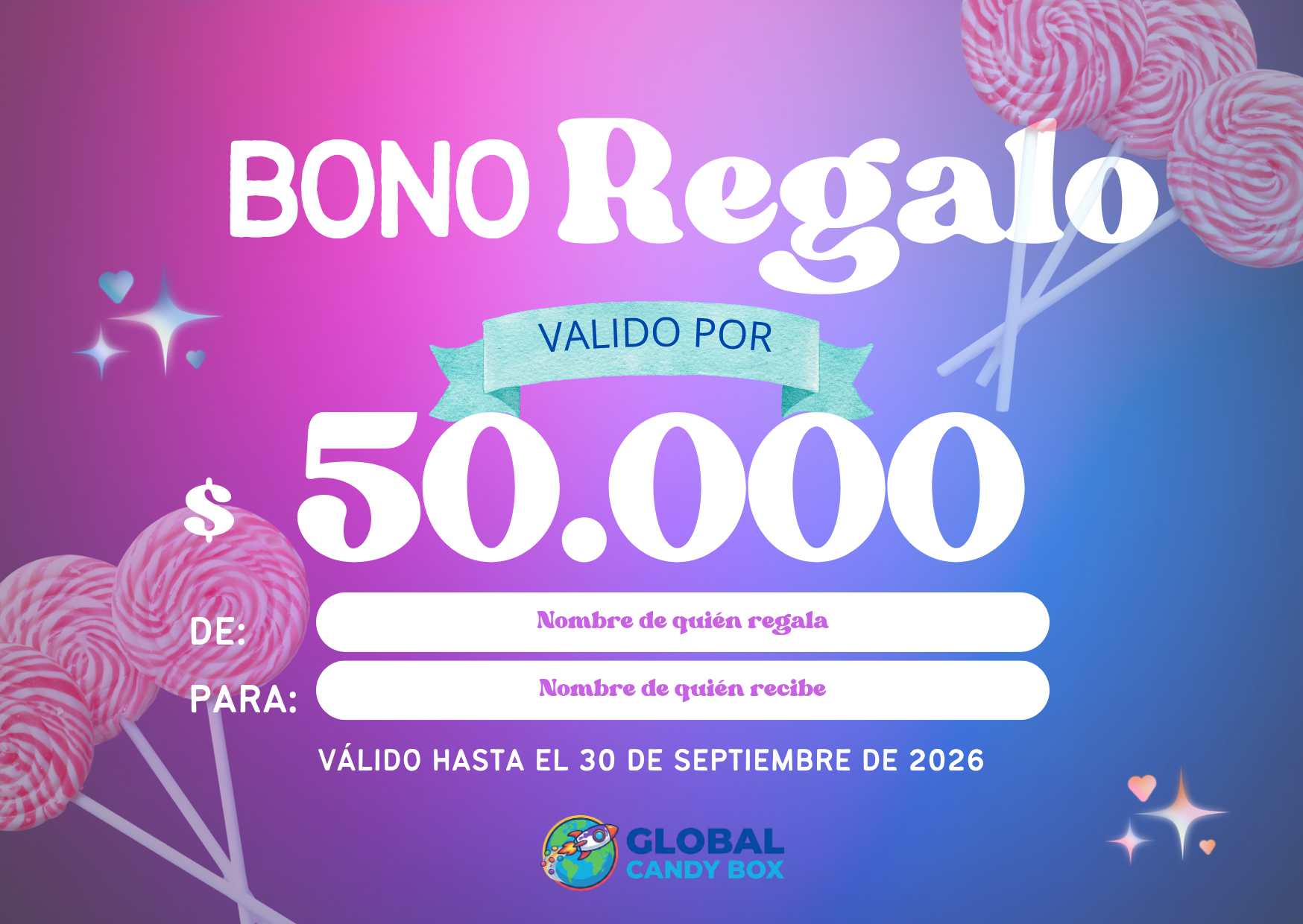 TARJETA DE REGALO 🎁